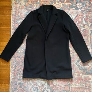 Banana Republic - Classic Collar Open Overcoat, Black